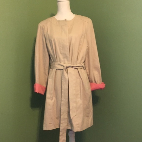 LONG TALL SALLY belted beige trench coat - Picture 1 of 9
